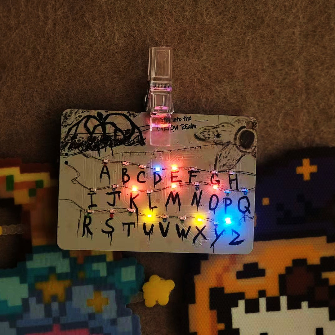 Upside Realm LED Message Board | Handmade Stranger-Inspired Light Art