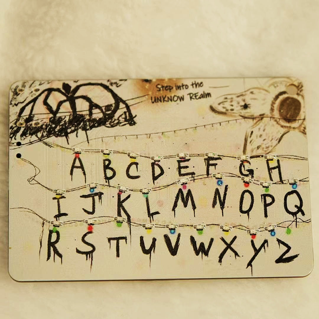 Upside Realm LED Message Board | Handmade Stranger-Inspired Light Art