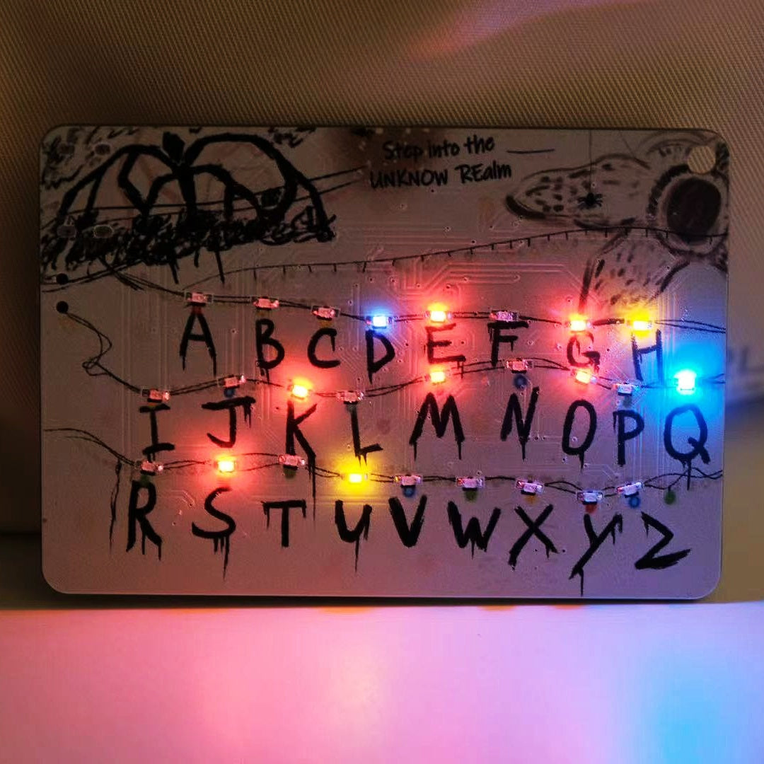 Upside Realm LED Message Board | Handmade Stranger-Inspired Light Art